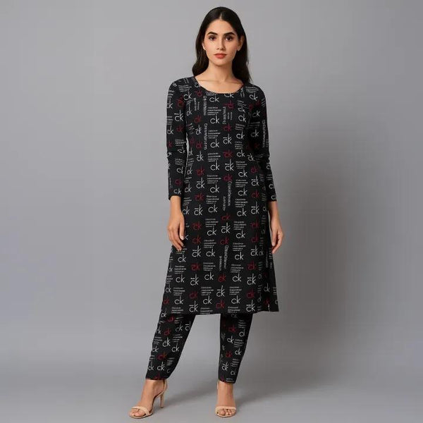 2 Pcs Women's Unstitched Printed Suit