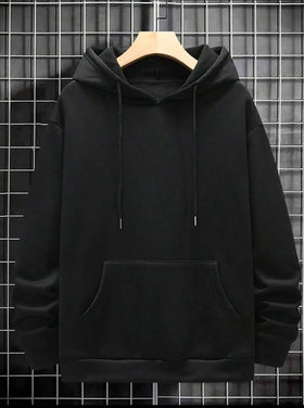1 Pc Men's Fleece Plain Hoodie